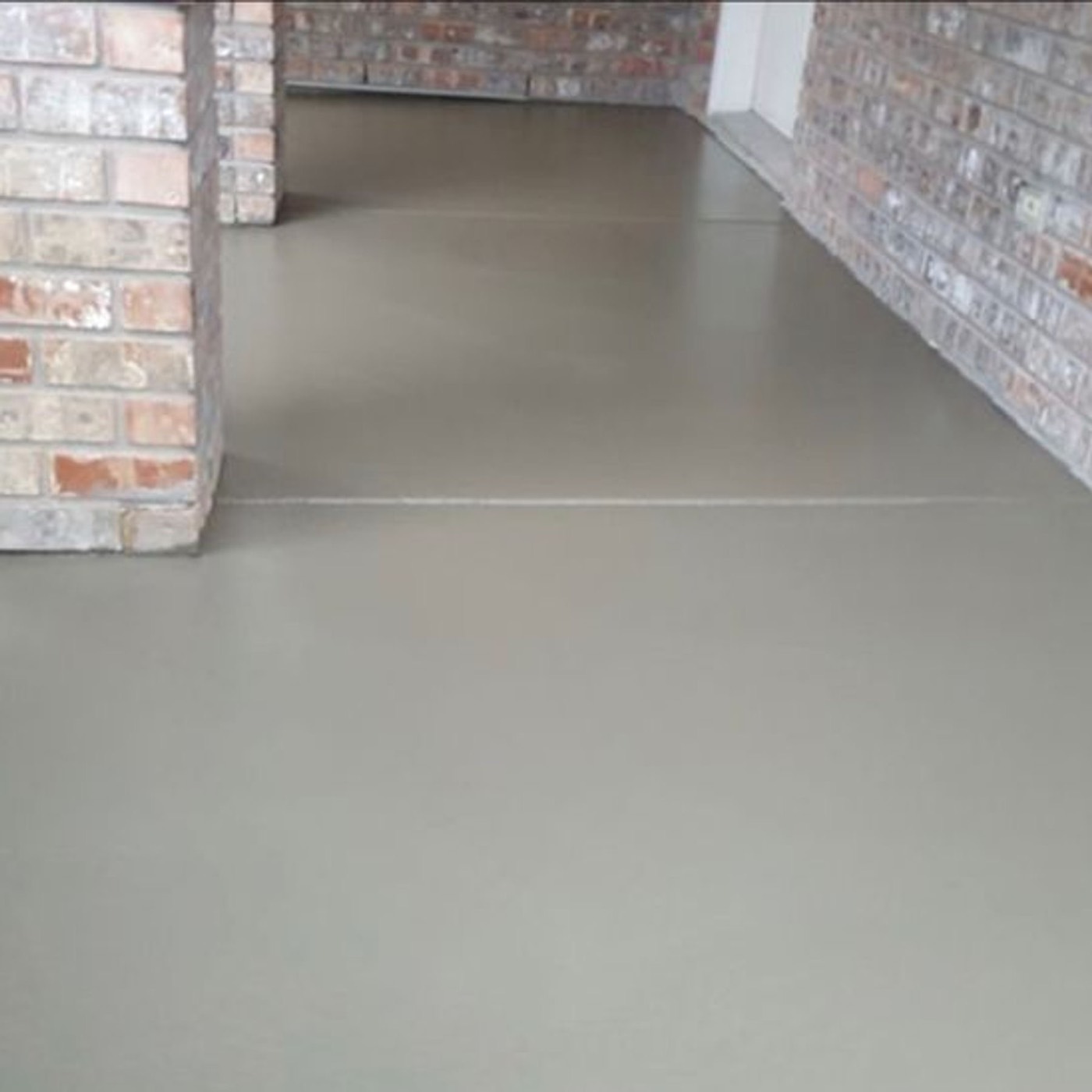 Poured slab