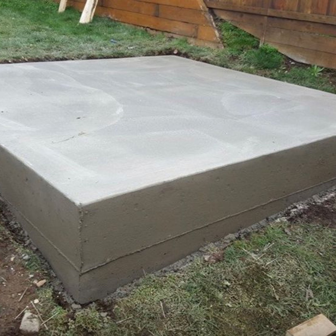 Broom finished slab
