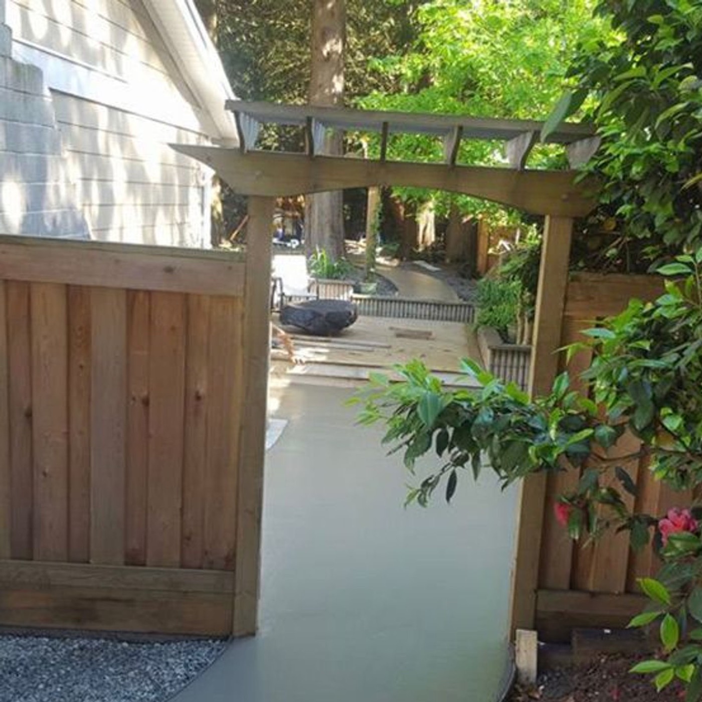 Finished driveway